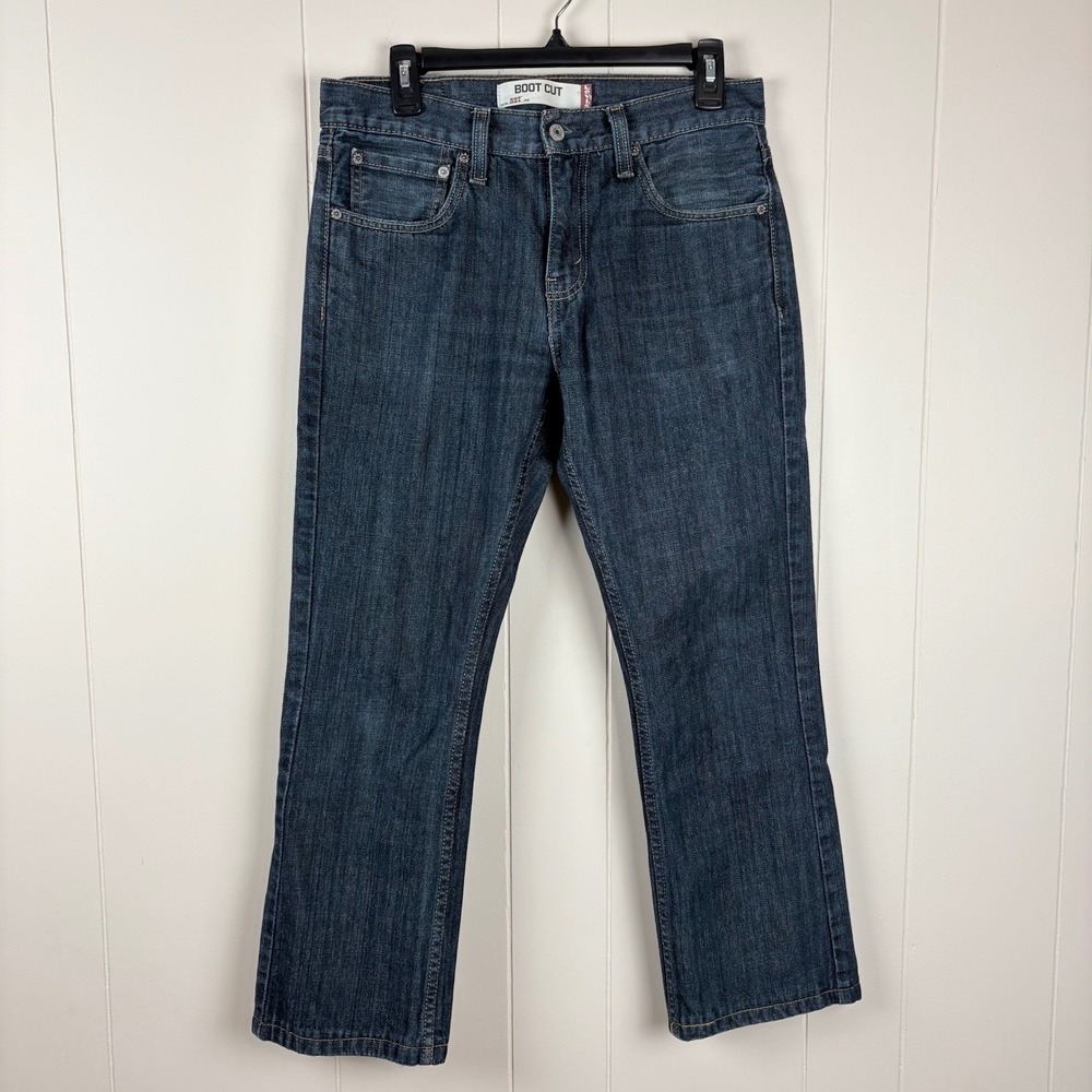 Levis 527 Y2K Boot Cut Jeans 31x30 Dark Wash Denim Low Rise Slim Fit